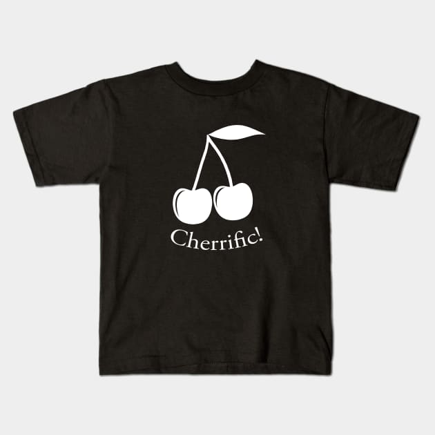 Cherrific - dark theme Kids T-Shirt by Playfulfoodie